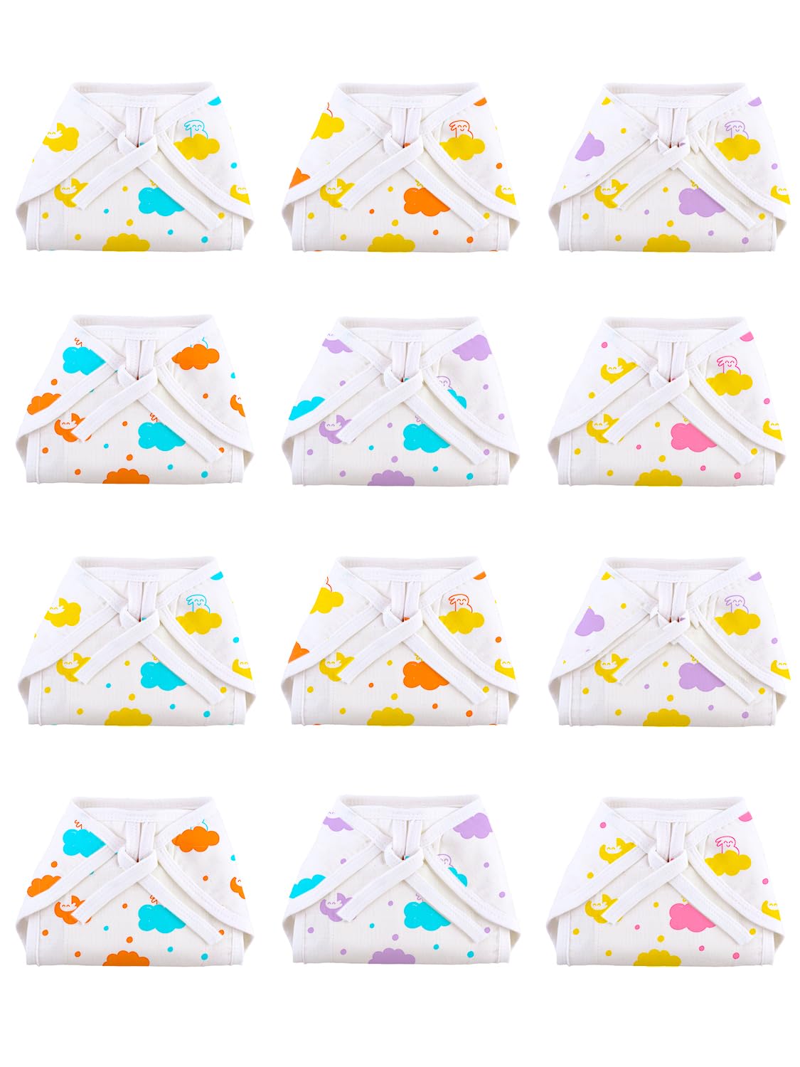 superbottoms Basic Langot | New born Baby Essential | 100% Pure Cotton Double Layered | Extra Soft & Breathable Nappy For Baby Girl And Baby Boy | Fits Medium To Large | Up To 5 Kg (0-9 Months) 12 Pcs superbottoms Basic Langot | New born Baby Essential | 100% Pure Cotton Double Layered | Extra Soft & Breathable Nappy For Baby Girl And Baby Boy | Fits Medium To Large | Up To 5 Kg (0-9 Months) 12 Pcs