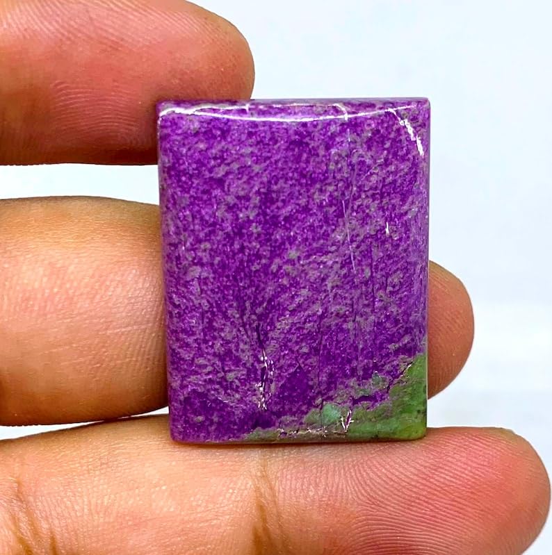 Stichtite naturelle précieuse en vrac, cabochon rectangle de haute qualité pour joaillerie - 3