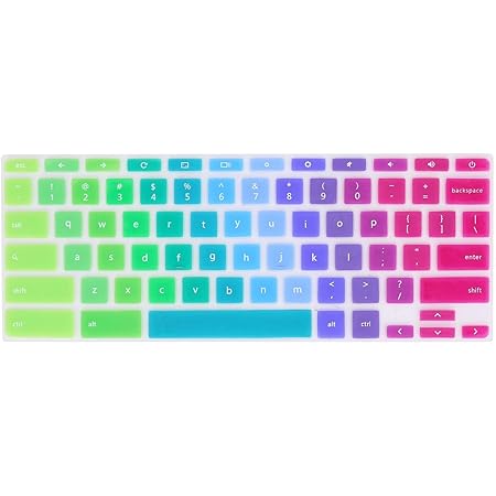 amazon com forito keyboard cover compatible with 2019 2018 lenovo chromebook c330 11 6 flex 11 chromebook 11 6 chromebook n20 n21 n22 n23 100e 300e 500e 11 6 rainbow electronics