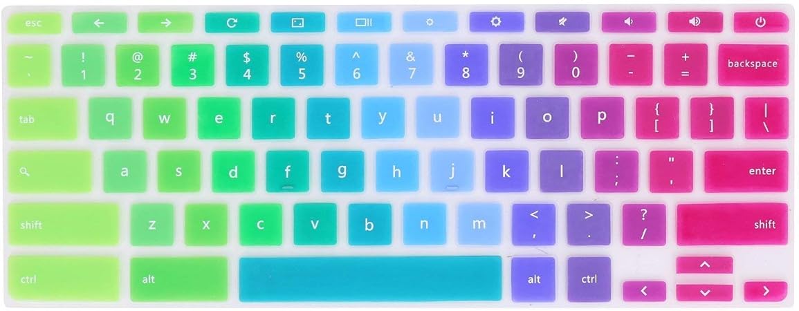 amazon com forito keyboard cover compatible with 2019 2018 lenovo chromebook c330 11 6 flex 11 chromebook 11 6 chromebook n20 n21 n22 n23 100e 300e 500e 11 6 rainbow electronics