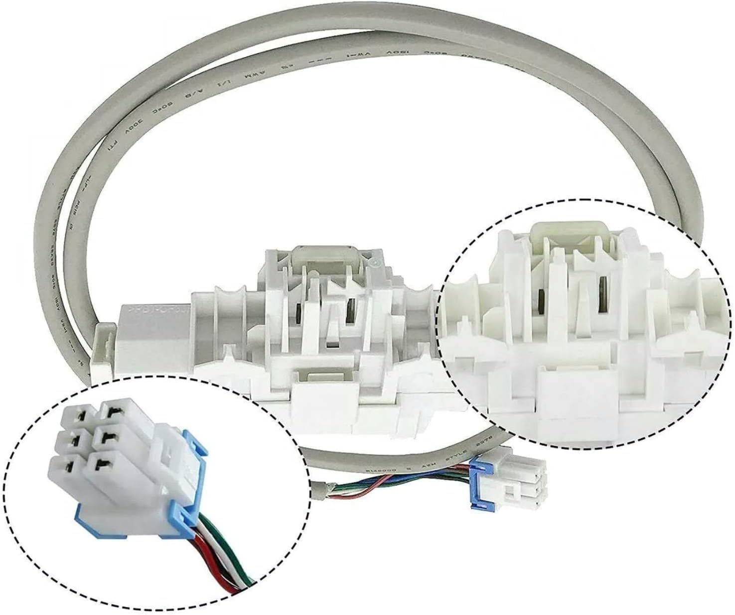 5V DC Washer Door Lid Latch Lock Switch Assembly DC34-00025E Compatible for Samsung Washing Machine WA45K7600AW