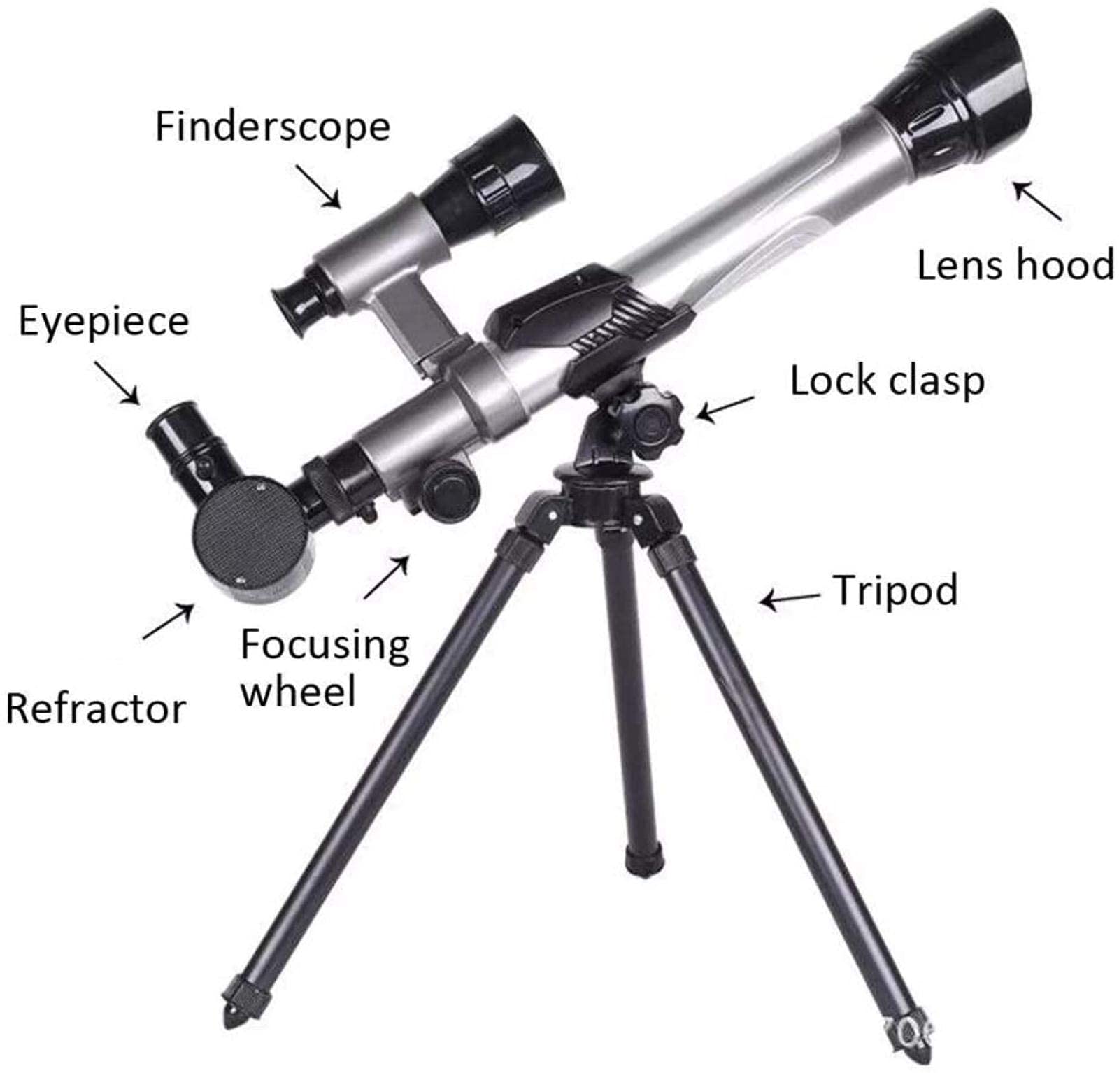 Teleskop 20-40X teleskop astronomiczny monokularowy statyw wielofunkcyjny monokular do obserwacji ptaków dla dzieci i Aduit HD regulowany