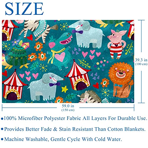 Couverture douce contre le froid motif animal lit canapé 150x100