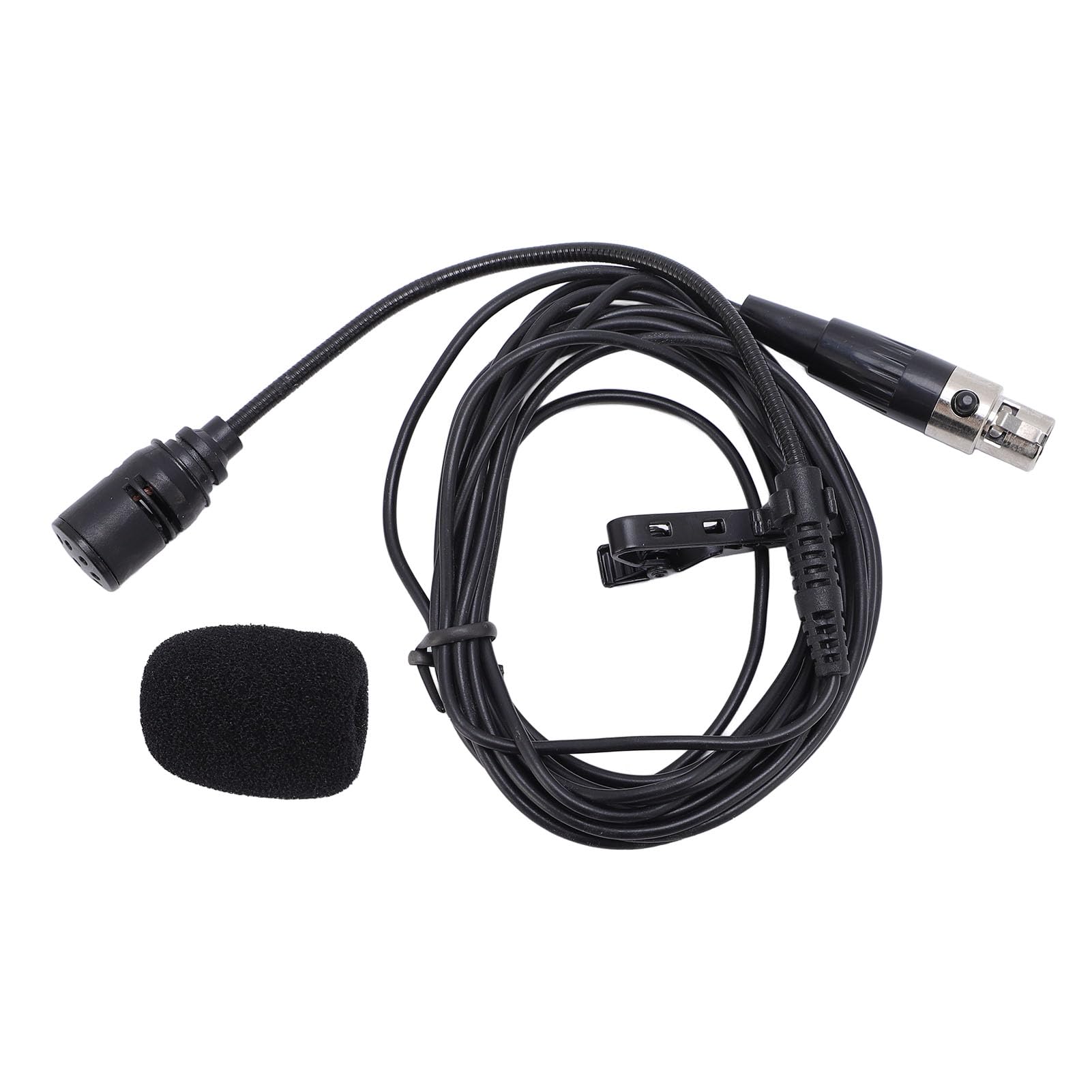 Vikye Lavalier Microphone, Noise Reduction Omnidirectional Lapel Microphone, Clip On for Laptop, Desktop, PC, Cameras, Podcasting