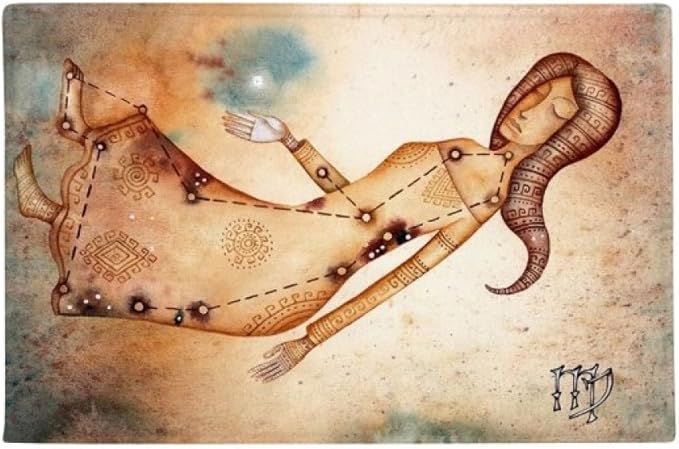 September August Virgo Constellation Zodiac Ground Mat Non Slip Floor Bathroom Door Rug Carpet