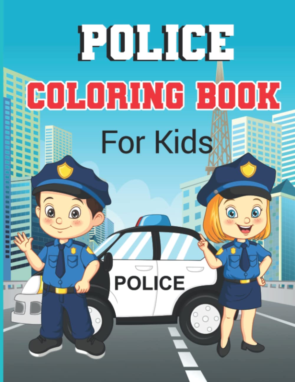 Police Coloring Book For Kids