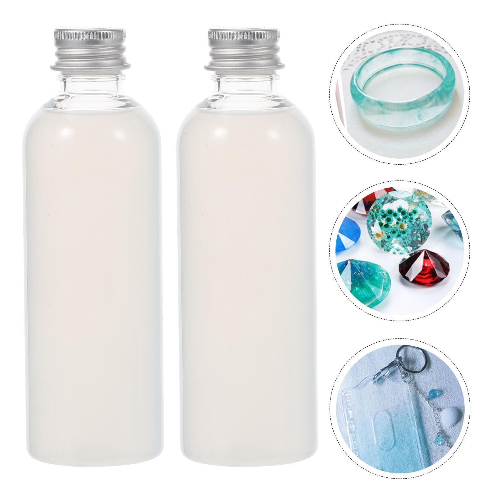 Silicona Líquida Translúcida para Moldes Diy, Mezcla Fácil, Botella