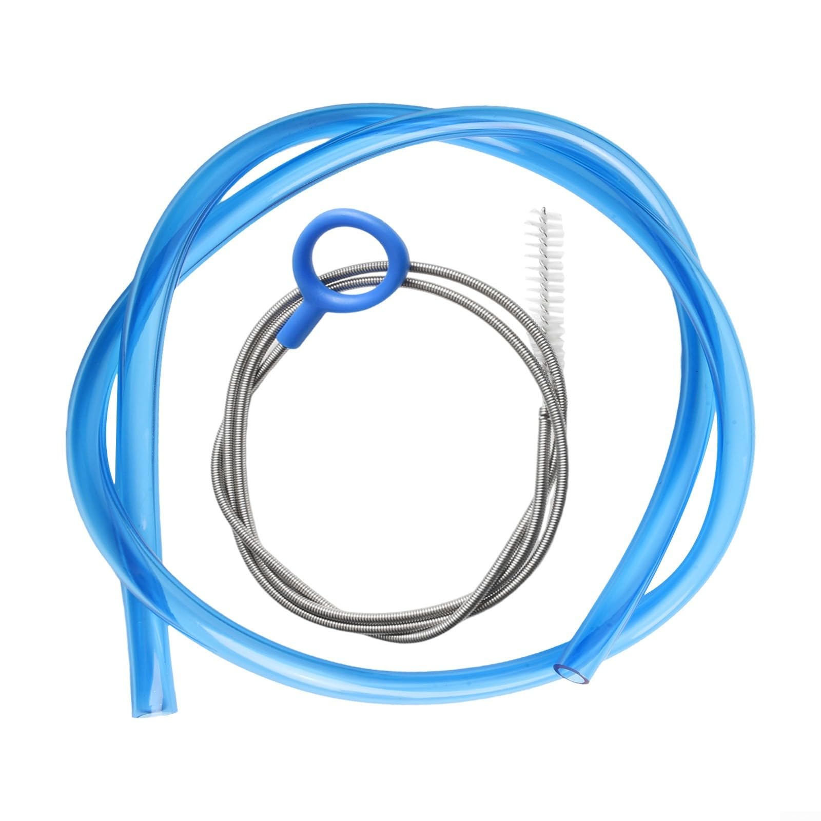 Kit di ricambio per tubo dell'acqua con spazzola di pulizia per sacca idrica ideale per uso esterno (blu)