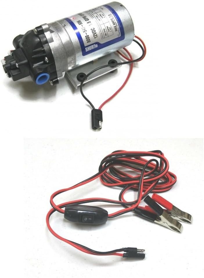New SHURFLO Pump - 1.8 GPM w/ 8 Foot Wiring Harness #8000-543-936 Multiple Use,#id(theropshop; TRYK106271807373016