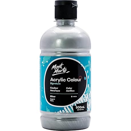 Mont Marte Premium Silver Acrylic Paint Set: Unleash Your Artistic Potential