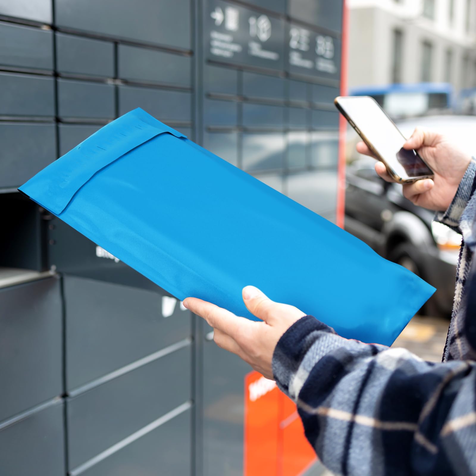 Sacchetti di spedizione 12x15.5 500Pack Poly Mailers, buste di spedizione postali, borse di spedizione per abbigliamento con resistente agli strappi per piccole imprese sacchetti in blu