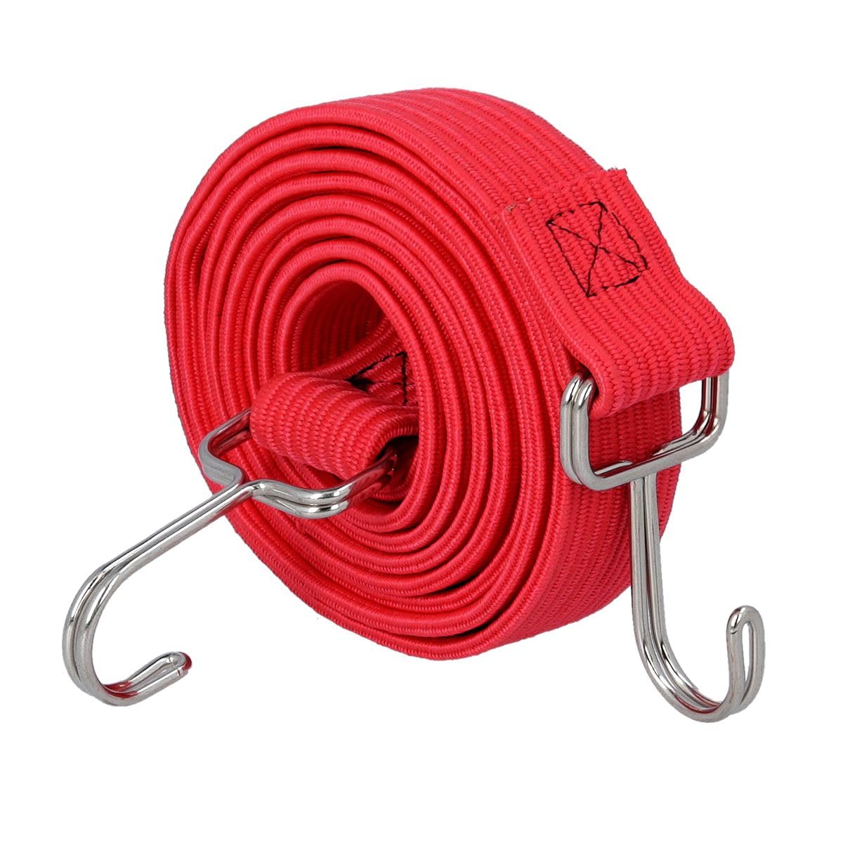 TOUGH MASTER Bungee Cord with Hooks 2 Metres Length Adjustable Straps Rope