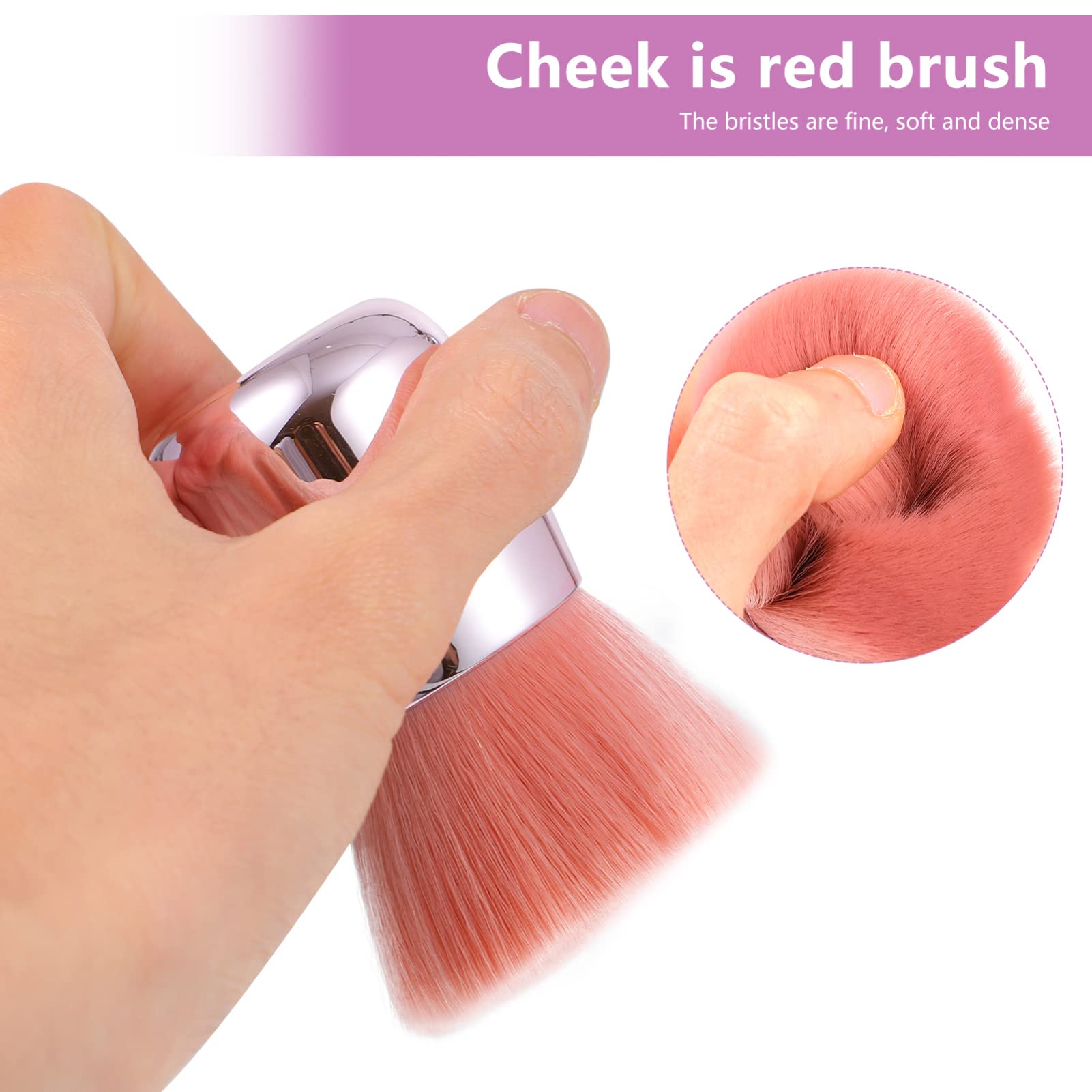 FOMIYES Women Makeup Tool Makeup Brush for Loose Powder Blush Brush Soft Bristles and Elegant Design for Travel Daily Use