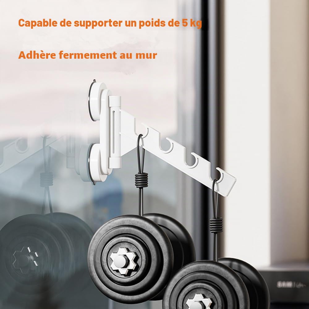 Ventilateur de vêtements, cintre pliable ventouse, séchoir multifonction, chambre à linge, salle de bain