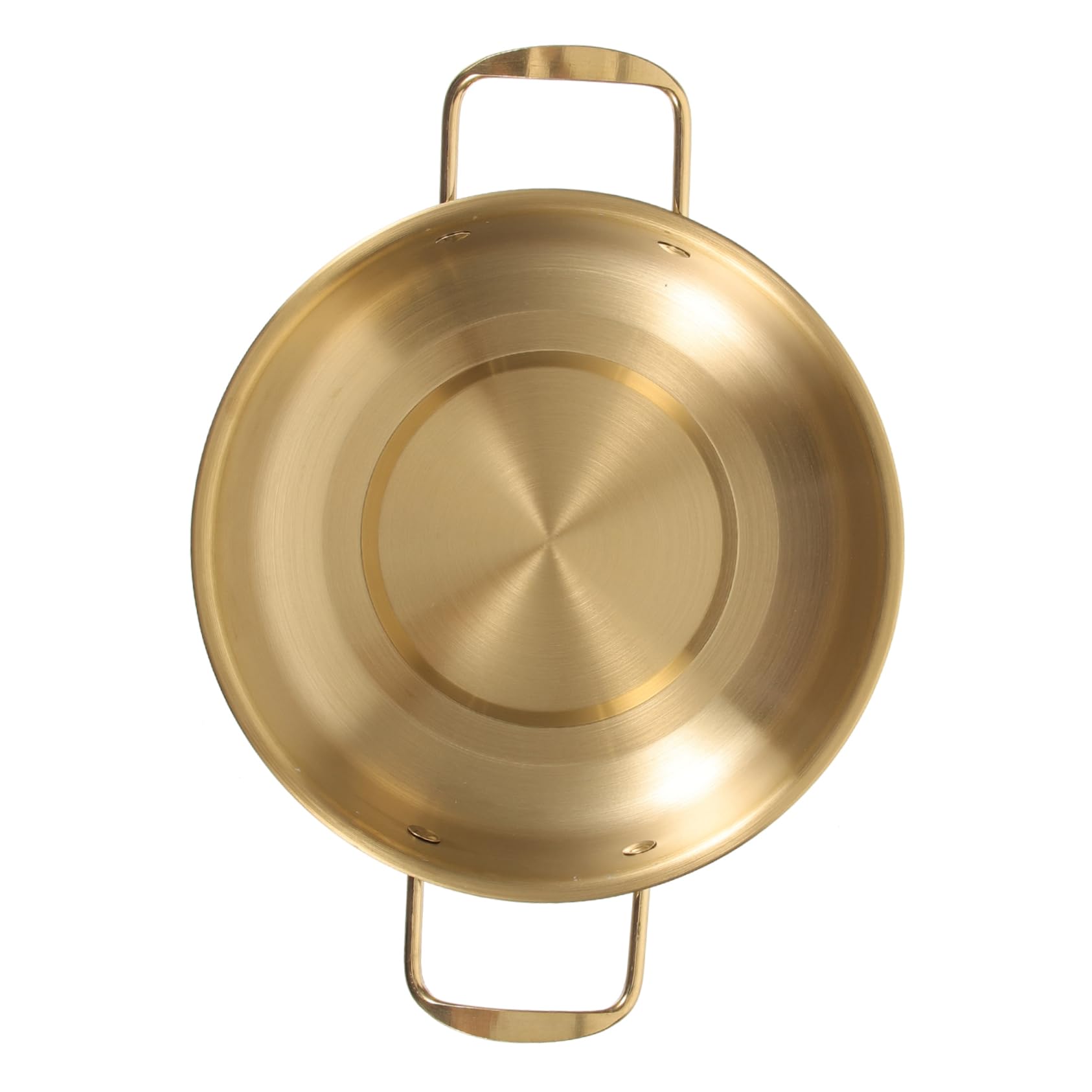 AUTSUPPL Stainless Steel Noodle Pot with Double Handles Ergonomic Portable Ramen Soup Pot for Kitchen and Outdoor Use for Storing Noodles Porridge and Soups Finish