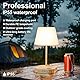 Anordsem Outdoor Dimmbar Tischlampe Kabellos: 8000mAh Aufladbar Batterie Touch Nachttischlampe für Nachttisch - Outdoor Deko schreibtischlampe mit 2USB-Ladeanschlüssen für Camping [Holzmaserung]