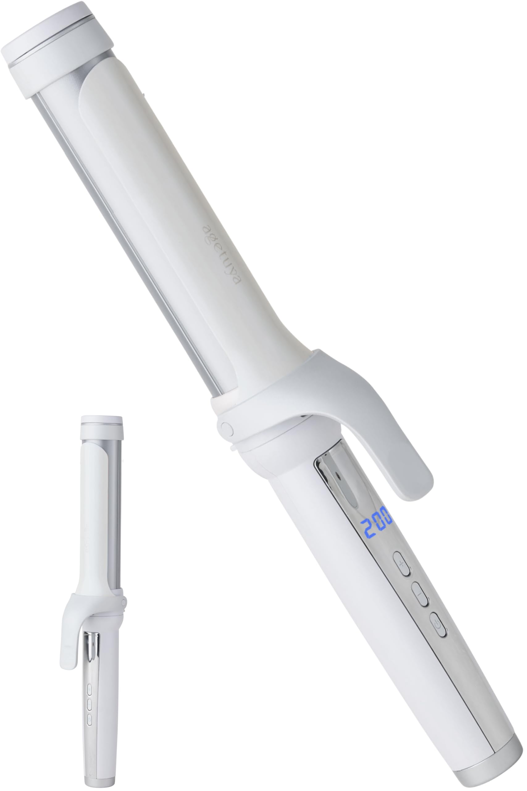 Amazon | アゲツヤ agetuya URU カールヘアアイロン 38mm（ホワイト