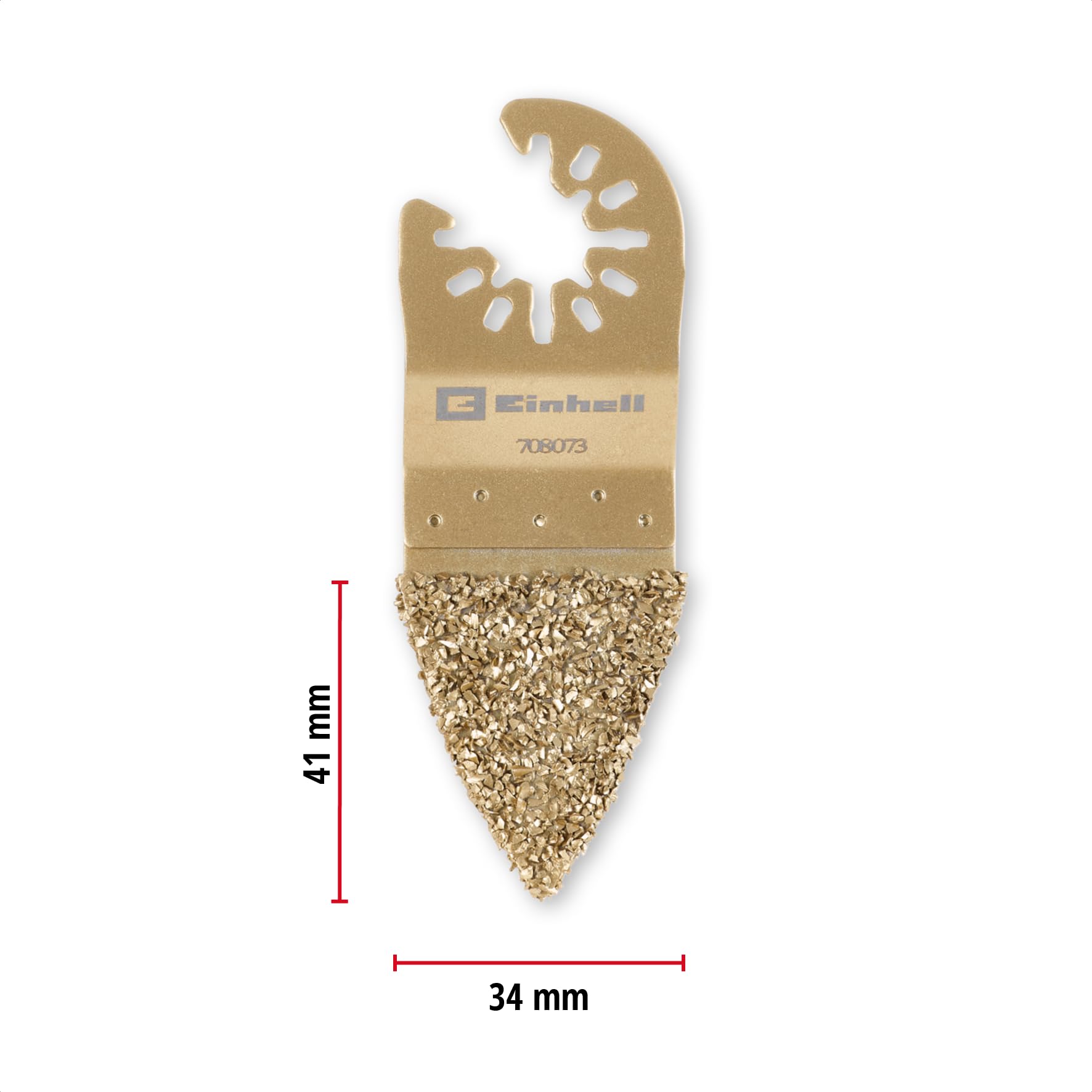Originale Einhell raspa da dito in carburo 34 mm (forma compatta, rivestimento in carburo, funzione di cambio rapido con dorso aperto, adatta ai multiutensili)