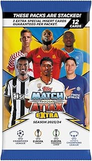 2023/24 Topps Match Attax Extra 12 Card Booster Pack - Look for Lamine Yamal Rookie Cards, Geniune Autographs, and More