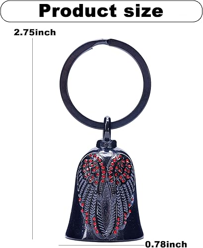 Miniatura 10 de Campanas de motocicleta para mujer, campana de ángel para motocicleta para hombres y mujeres, accesorio de motociclista, protección de seguridad