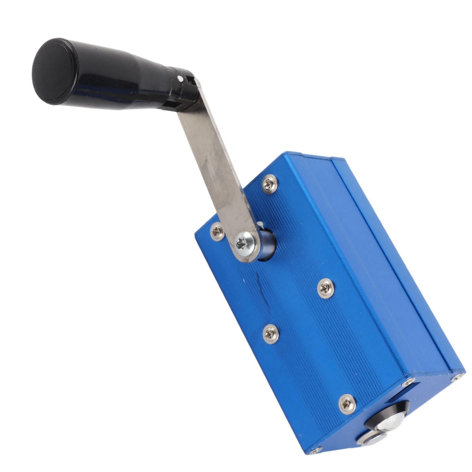 Generador de Manivela, Estación de Energía Portátil con Alarma SOS con Luz COB, Cargador de Emergencia de Aleación de Aluminio con Supercondensador de Salida de 3 W para Acampar, Viajes Al