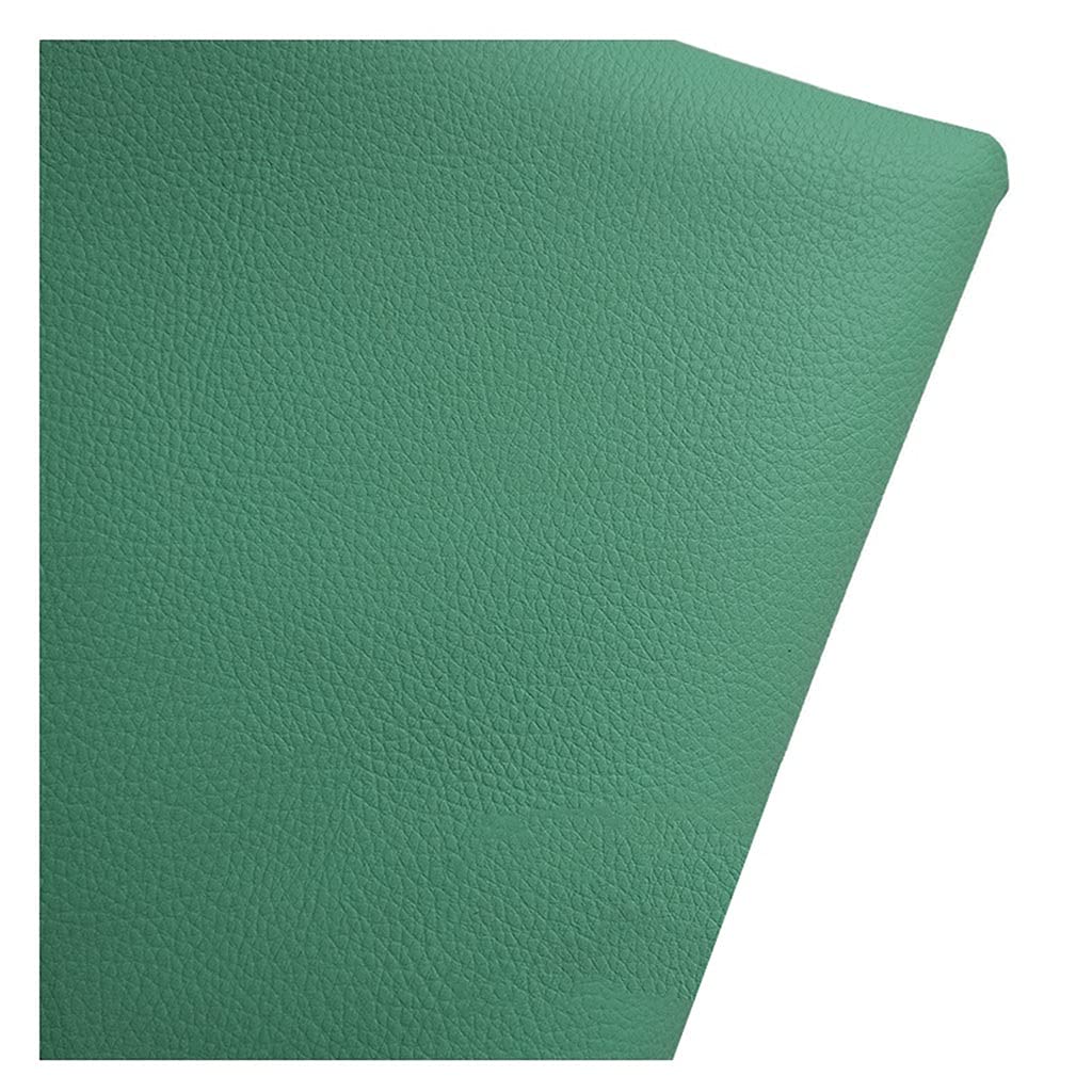 Tessuto in Ecopelle/Finta Pelle per Rivestimento e Arredamento - 160 x 50 cm - Pelle Sintetica Morbida per Arredo, Divani, Sedie, Casa, Accessori(Green,1.6X4m)