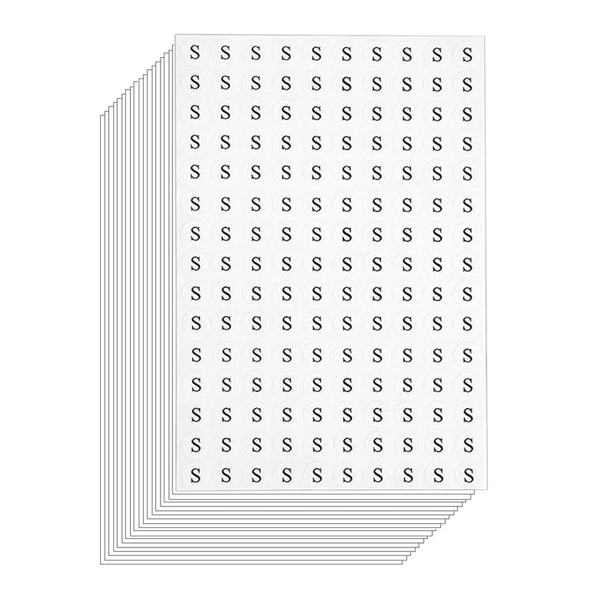 4500 Pieces Clothing Size Round Sticker, Size: S, 1/2" 0.5 inch Self Adhesive Apparel Circle Label Stickers for Clothes T Shirts Trousers Skirt Retail (Diameter: 1.3 cm/13 mm)