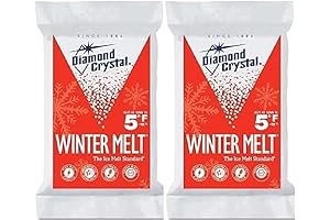 Diamond Crystal Winter Melt Snow Ice Melt Salt, 25lb Bag 2-Pack: The...