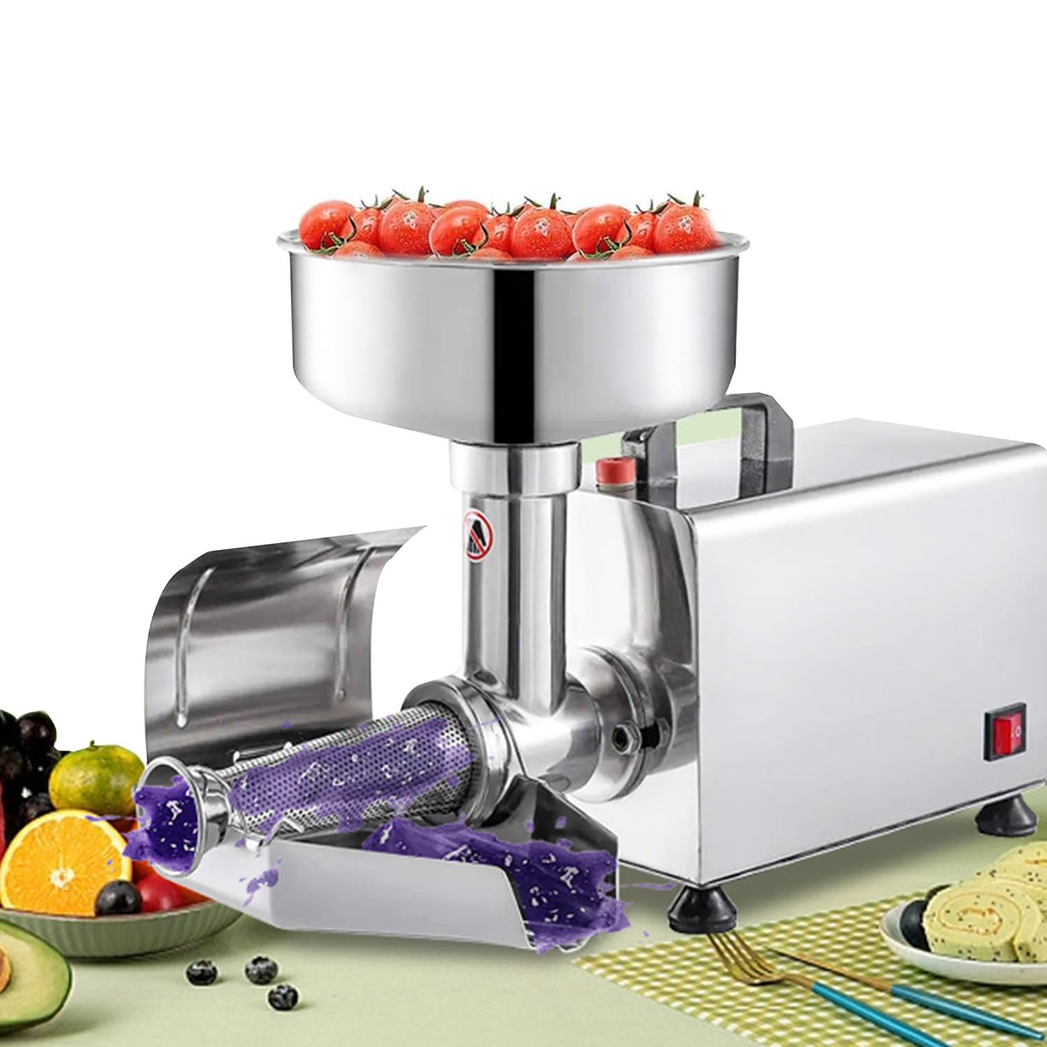 Spremiagrumi per pomodoro, non necessita di sbucciatura o semina, base a ventosa per alimenti, per pasta, salsa