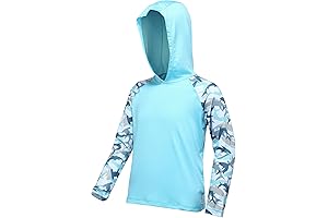 SPF 50+ Kids Fishing Shirts Long Sleeve