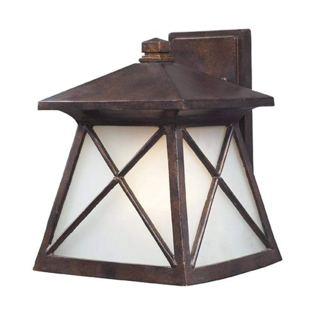 ELK64002-1 Spencer 1-Light 7-Inch W x 9-Inch H Outdoor Sconce in Hazelnut Bronze