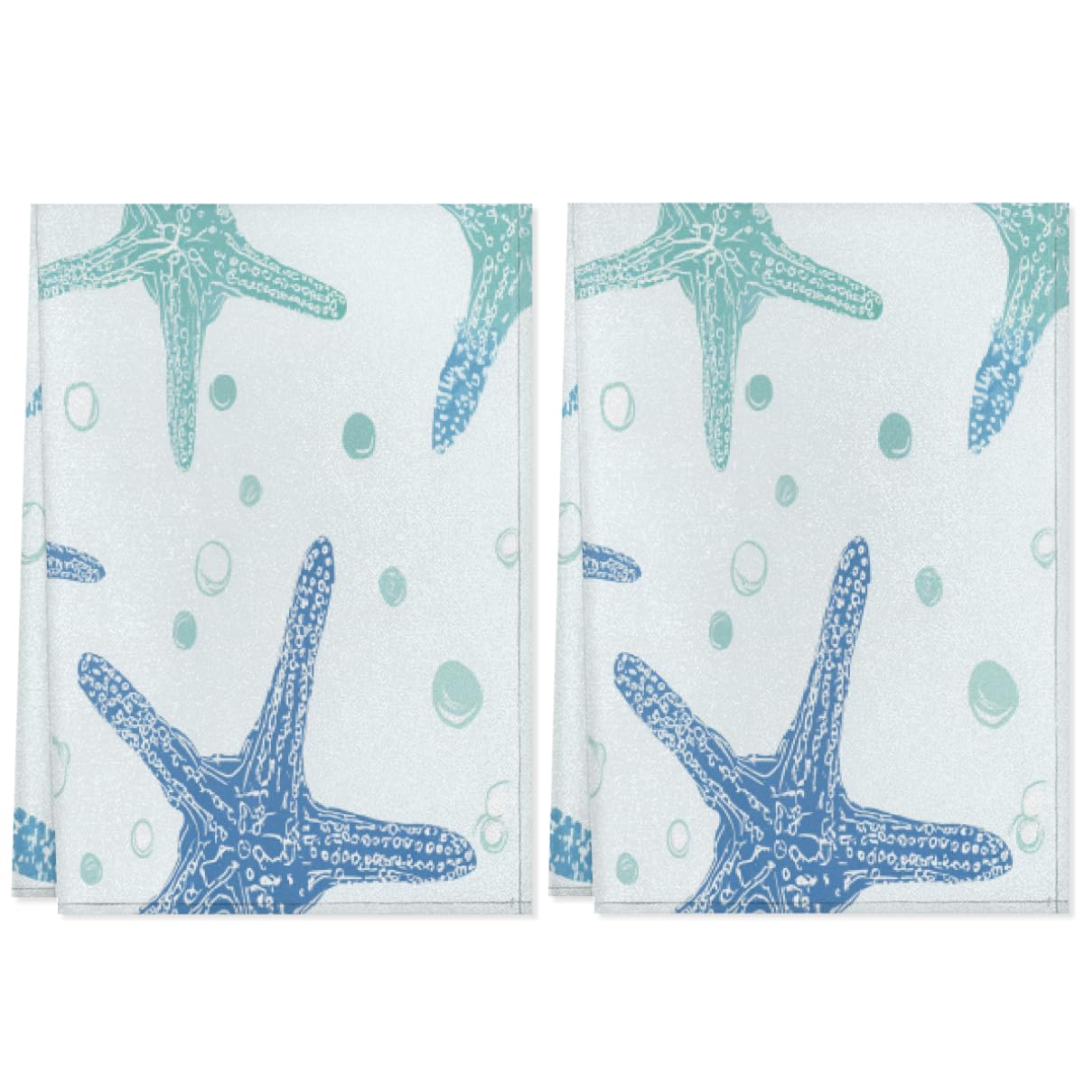 Torchons de cuisine microfibre à séchage rapide essuie-mains ultra absorbants étoile de mer