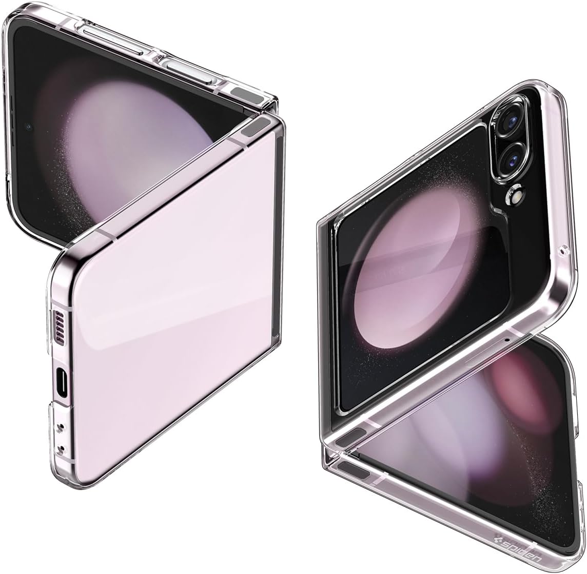 Spigen Galaxy Flip5 Case, Clear [SC-54D|SCG23] Ultra Lightweight, Ultra-thin, No Yellowing, Lens Protection [Thickness 0.03 inch (0.8 mm), Weight: 0.6 oz (19 g), Perfect Fit, Wireless Charging, Air