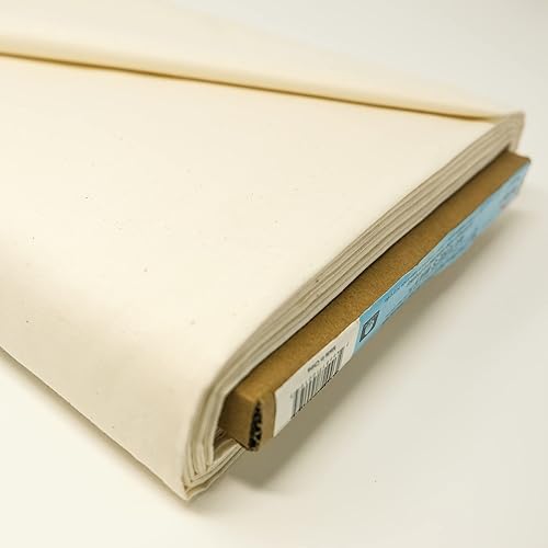 Miniatura 3 de Roc-lon 4748" 100% Algodón Natural Muselina de Calidad Premium Sin Blanquear, Cortada por Yarda, Blanco Cremoso