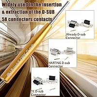 Vista 4 de Herramienta de extracción de pines de conector D SUB JRready DRK-D SUB, herramienta de inserción y extracción de pines para contactos de engaste
