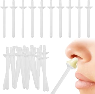 70 Pcs Disposable Nose Wax Sticks,Plastic Nasal Cleaning Applicators Painless Nose Wax Sticks for Waxing for Men Women Nostril Nose Ear Face Eyebrows Hair Removal Cleaning