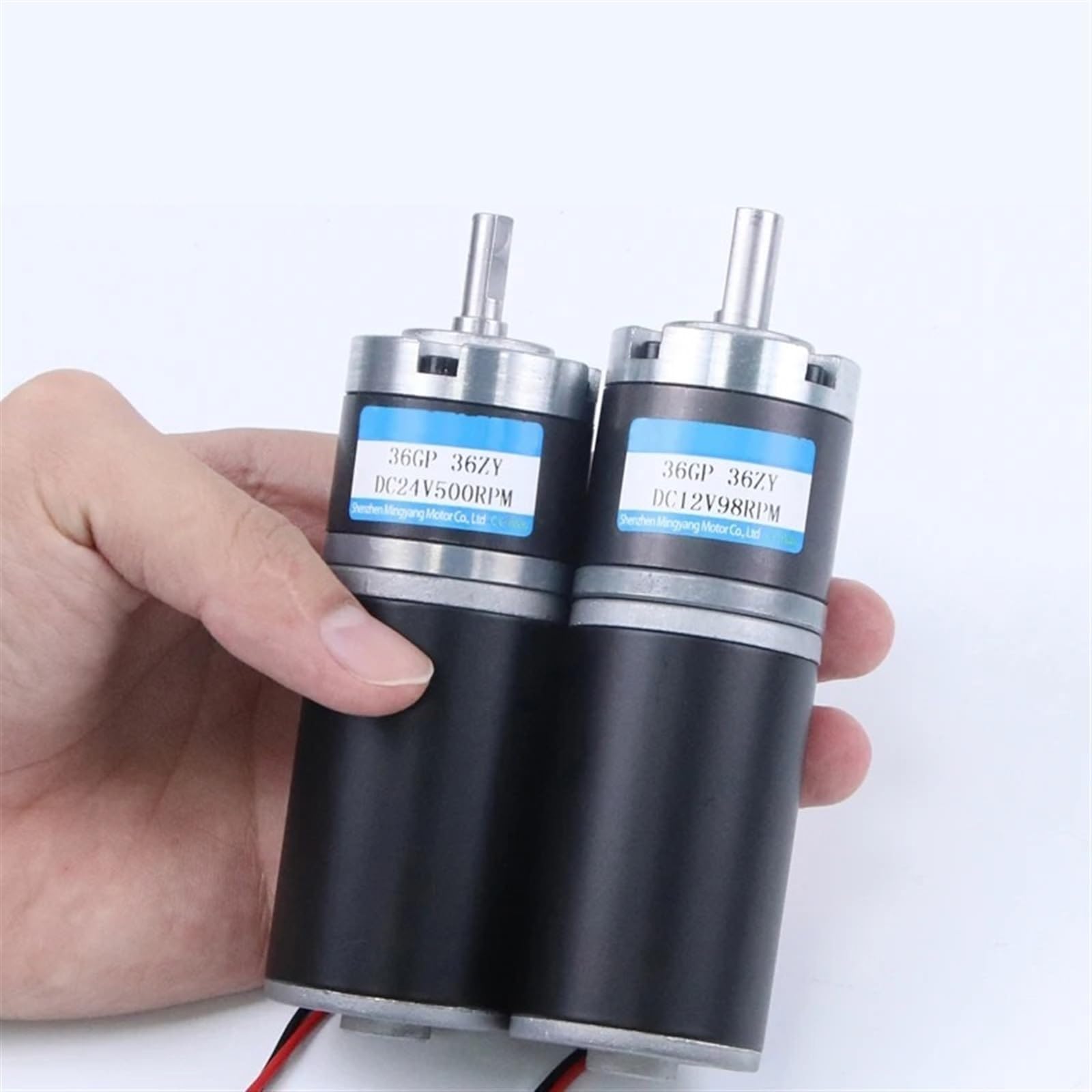 GNQUKEBWH 36-36ZY High Torque Low Noise Long Life Reversible Adjustable Speed Geared Motor 100kg.cm 12V 24V DC Planetary Gear(6mm Motorand Bracket,24V 11RPM)