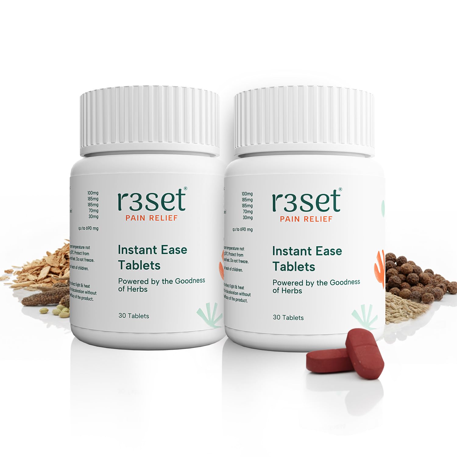 R3SET 60 Tablets Pain Relief for Stomach, Menstrual Cramps & Period Pain — Amazon image 8
