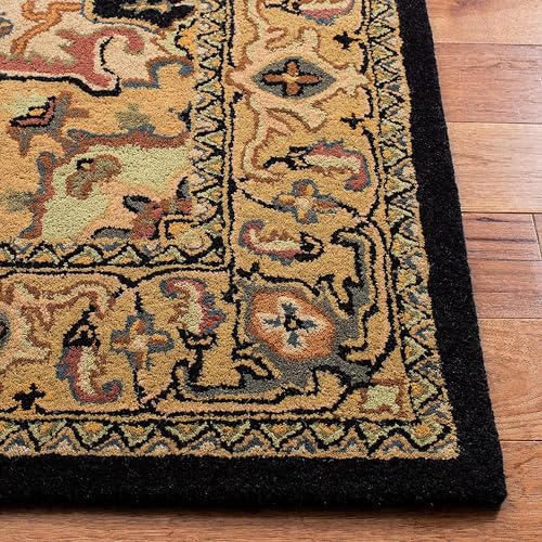 Image of 4x6 Ft Wool Tufted Rug - Compact Handcrafted Carpet for Small Living Rooms, Bedrooms & Study Areas
