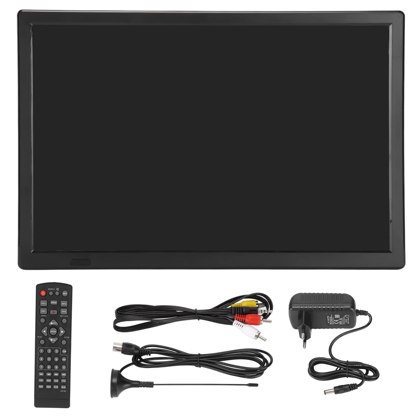 16" Téléviseur Numérique, Téléviseur Enregistreur Portable, 1280x800 16: 9 LED Télé, Soutien HDMI/USB/AV, 1800mah Batteries Rechargeables, Mini TV pour Chambre, Cuisine, Caravane