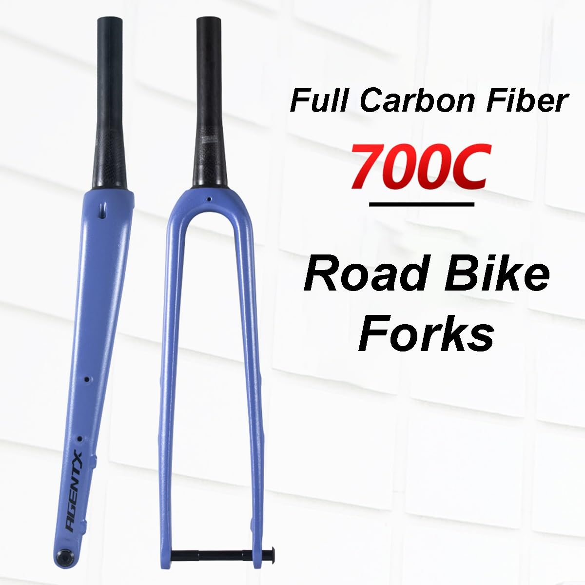 Fourche Vélo Carbone Rigide 700C – Tube Droit 28,6 Mm – Pivot 300mm – WACAKO
