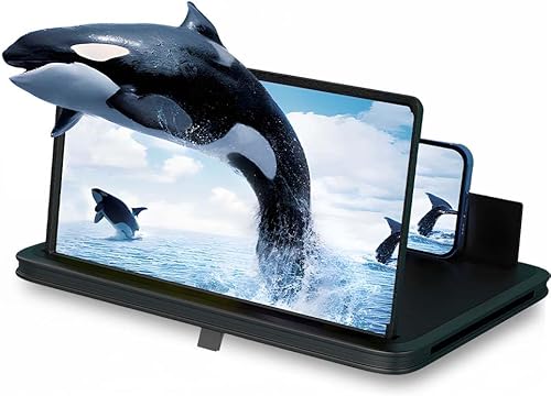 Lupa de teléfono de pantalla grande 2026, expansor de pantalla HD actualizado, soporte plegable para teléfono con amplificador de pantalla de