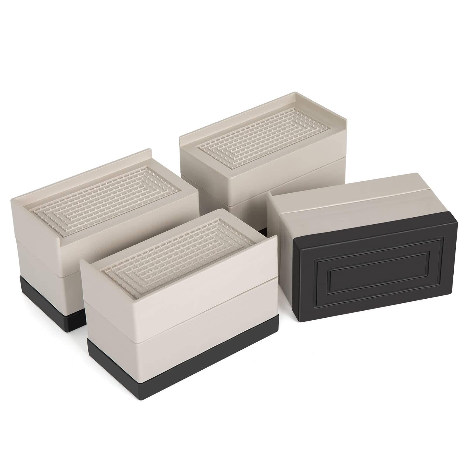 Buy Yunnix Bed Furniture Risers 3 Inch Heavy Duty Adjustable Desk Lifts