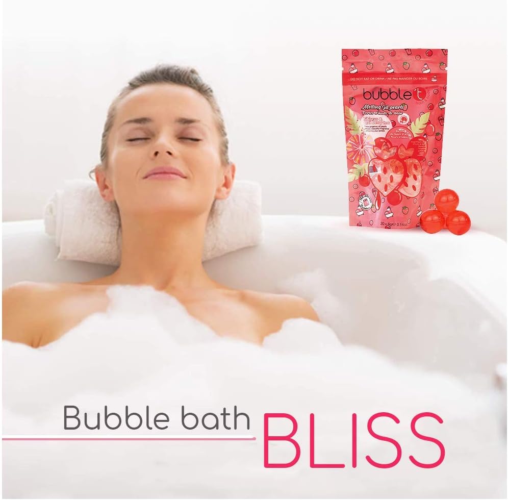 Bath Oils for Relaxing – Water Beads Infused with Hibiscus and Acai Berries Moisturize Skin – Spa Gifts for Women : Everything Else