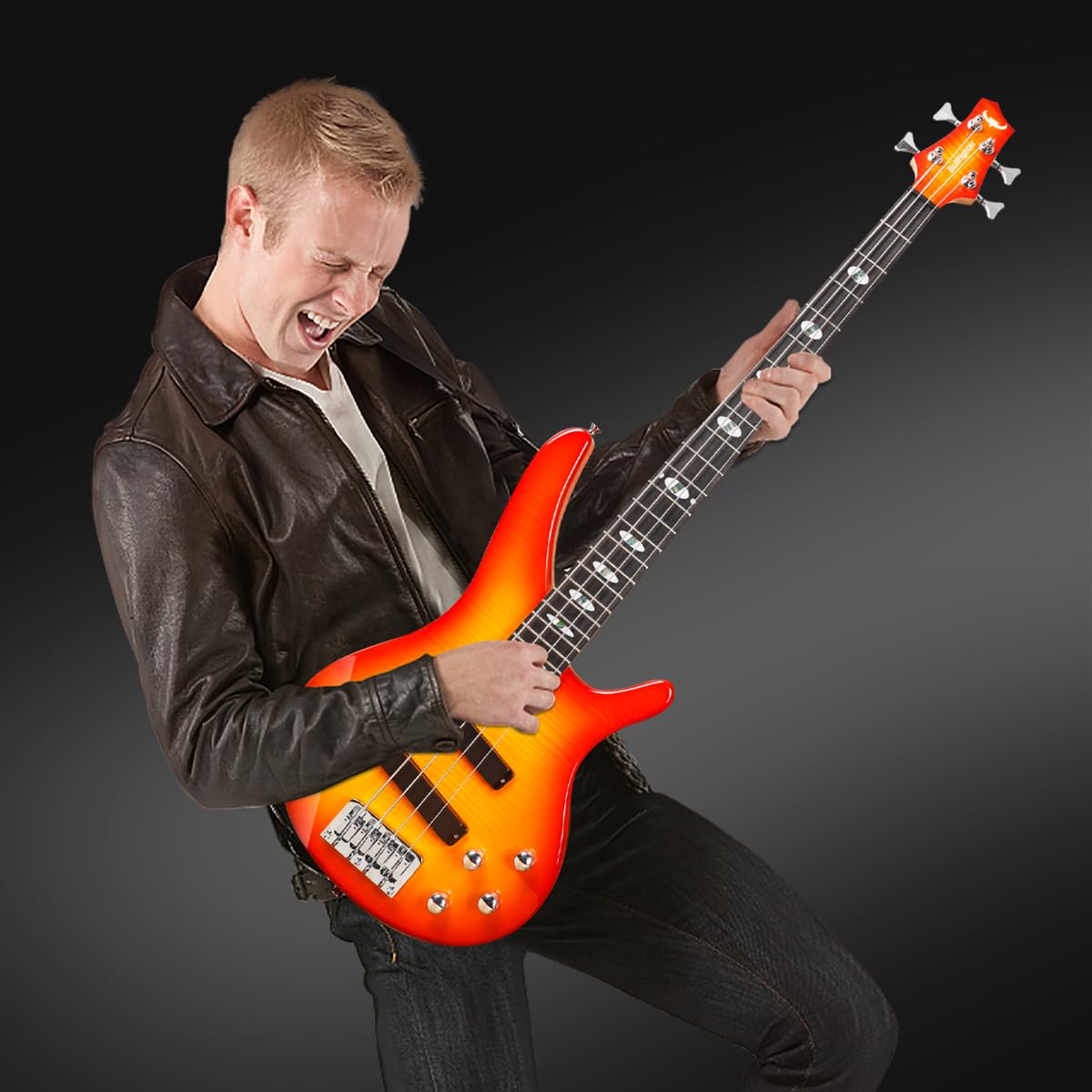 Electric bass rock playing bass instrument four-string set beginner entry-level BASS-4 string (4 STRING)…