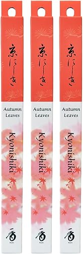 Shoyeido Incienso de hojas de otoño, paquete de tres