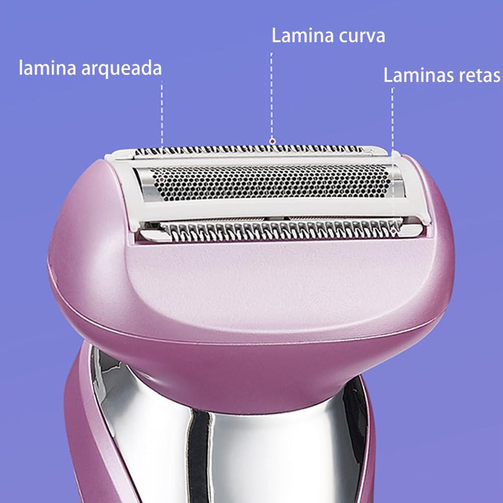 Depilador Eletrico Feminino, Barbeador elétrico suave e sedoso para mulheres, 3 lâminas sem fio lâmina e aparador de biquíni para uso molhado ou seco, rosa em promoção! Veja a oferta e mais achadinhos de Depilação 7 Hoje é o melhor dia para comprar Depilador Eletrico Feminino, Barbeador elétrico suave e sedoso para mulheres, 3 lâminas sem fio lâmina e aparador de biquíni para uso molhado ou seco, rosa com aquele preço maroto! Promoção! Aproveite a oferta! 7