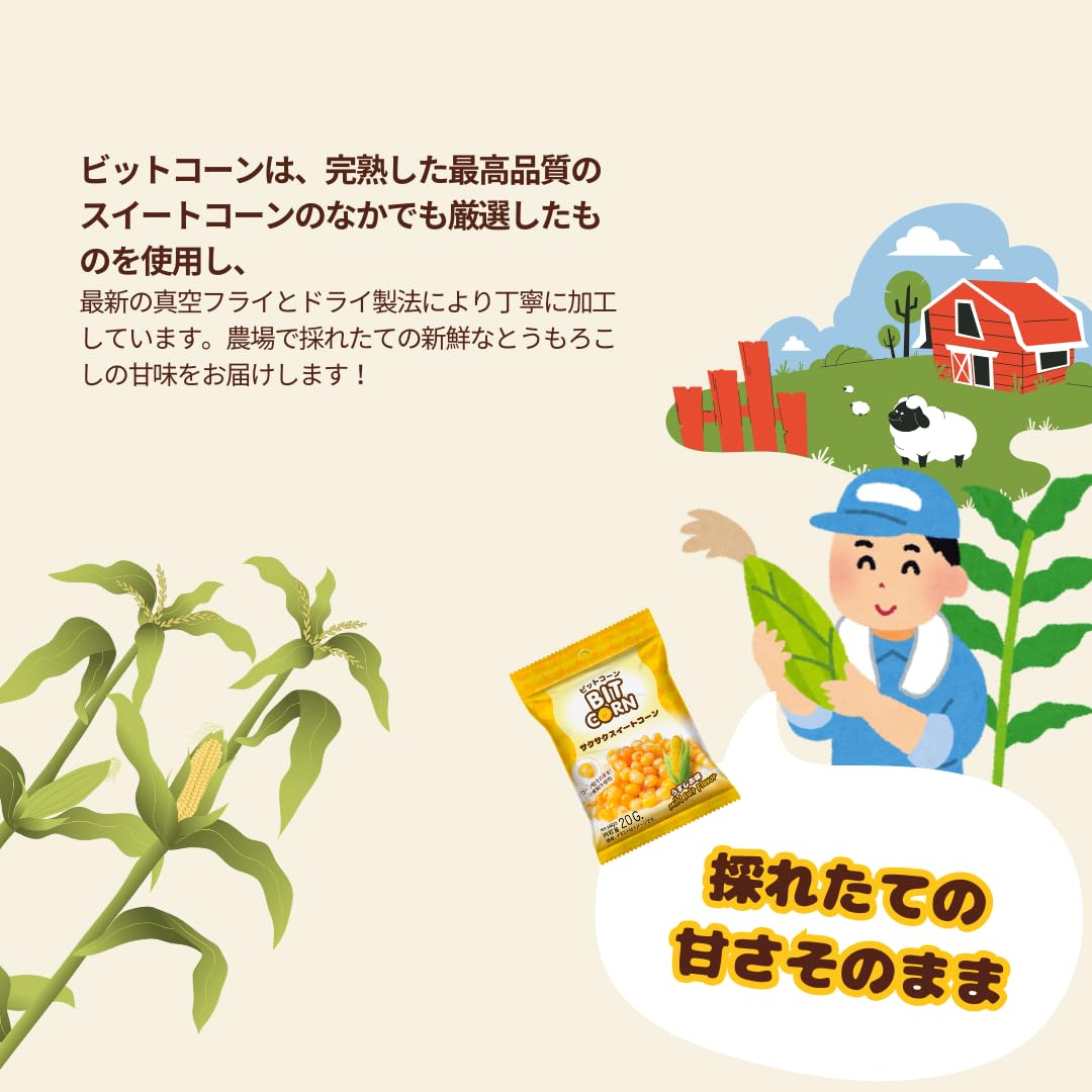 Amazon.co.jp: 『ビットコーン』サクサクスイートコーン チーズ味 20G