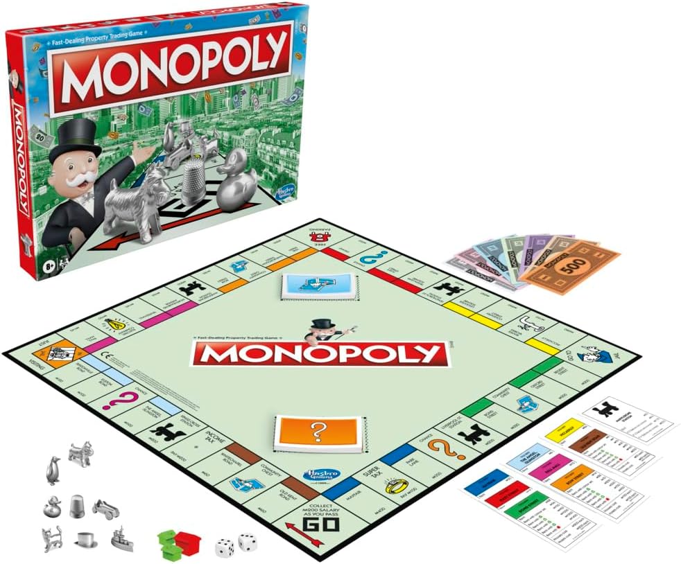 Monopoly Classic Board Game, Fun Family & Kids Board Game, Board Game