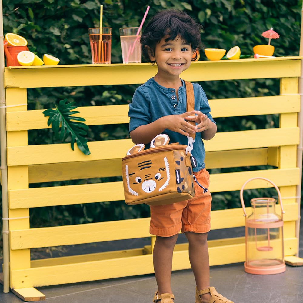 LES DÉGLINGOS Sac Isotherme Enfant Lunch Bag Repas Bandoulière Isolant PEVA Polyester Recyclé